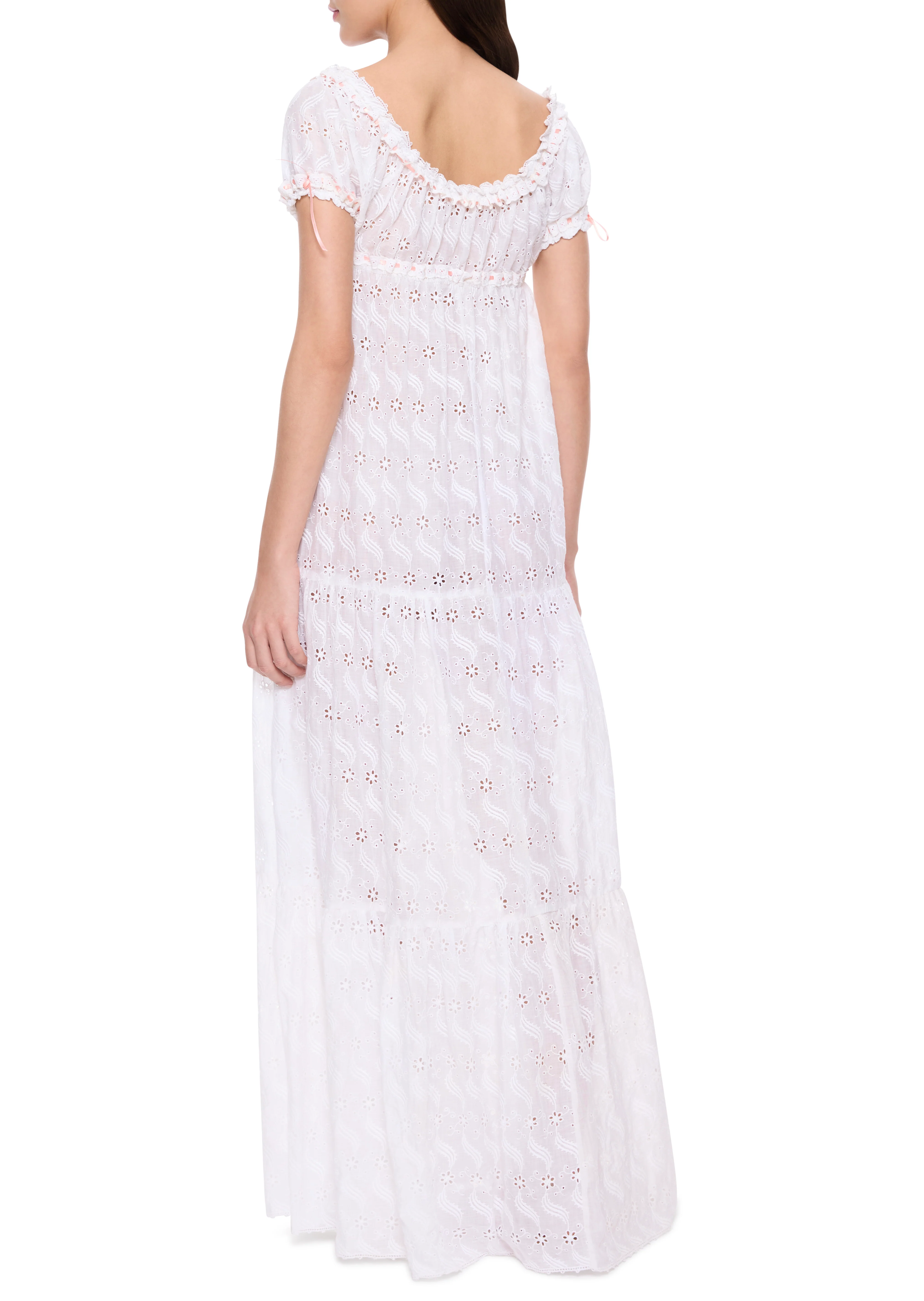 1930s Cotton Broderie Anglaise Day Dress - Image 4