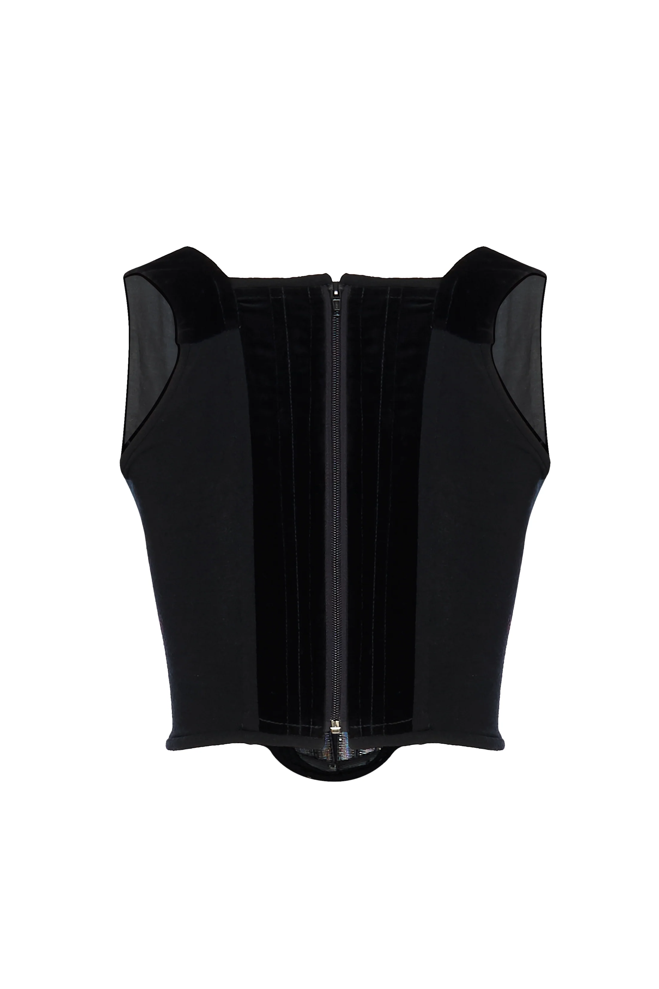1980s Vivienne Westwood Red Label Black Velvet Corset - Image 4