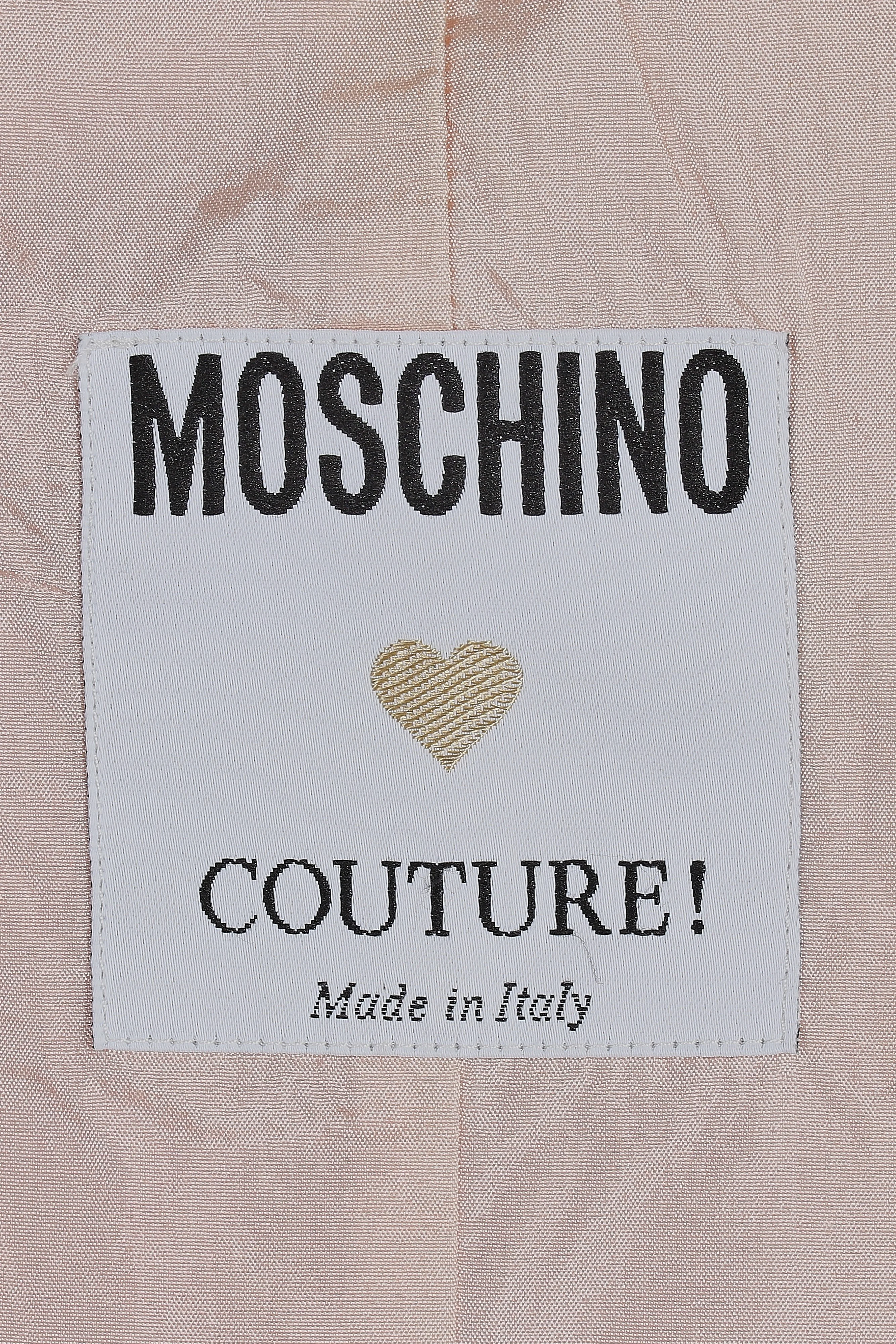 1991 Moschino Couture Pastel Pink 'Tea 4 2' Bodycon Dress - Image 7