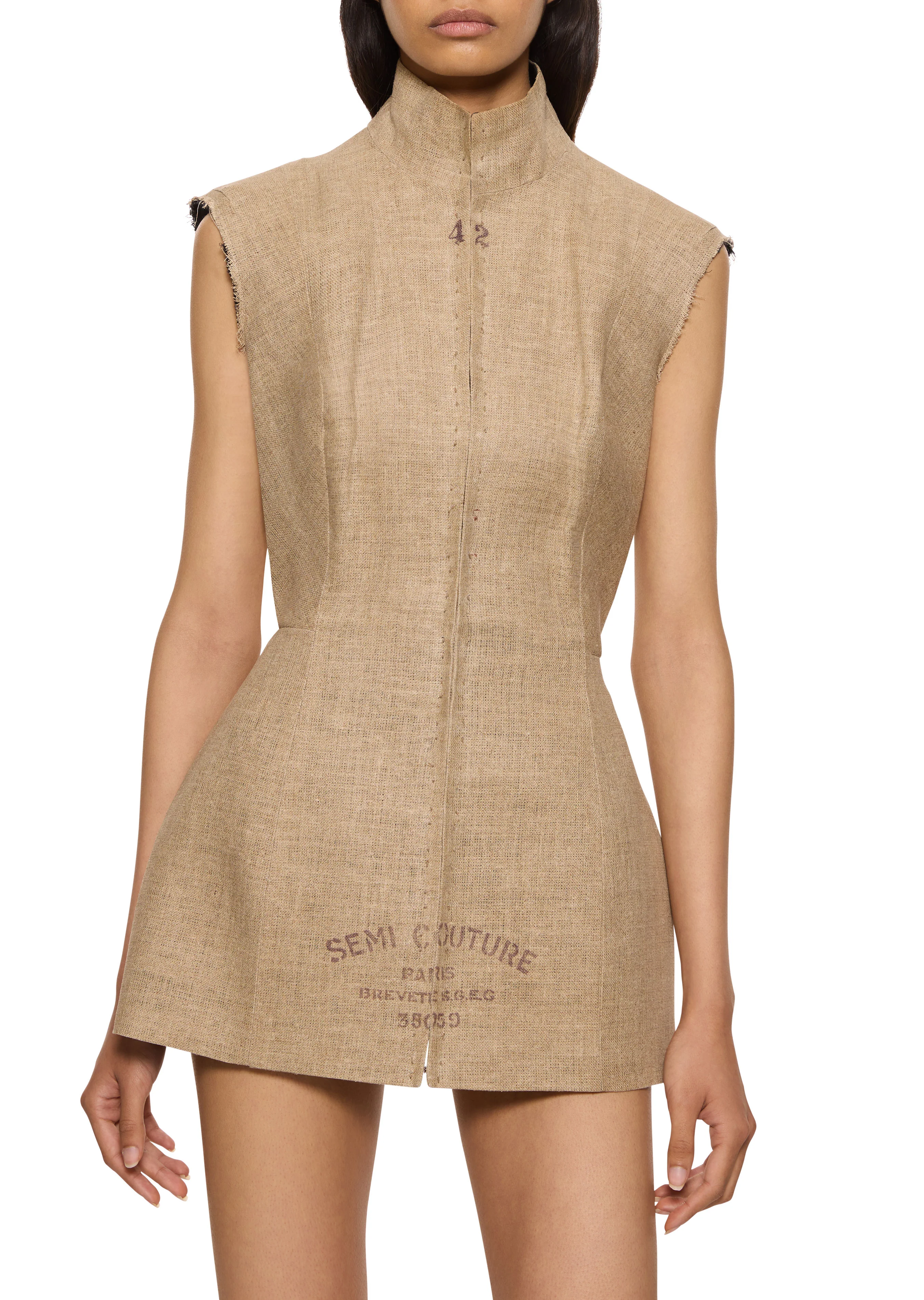 1997-1998 Fall Winter Martin Margiela 'Semi Couture' Linen Bodice - Image 3