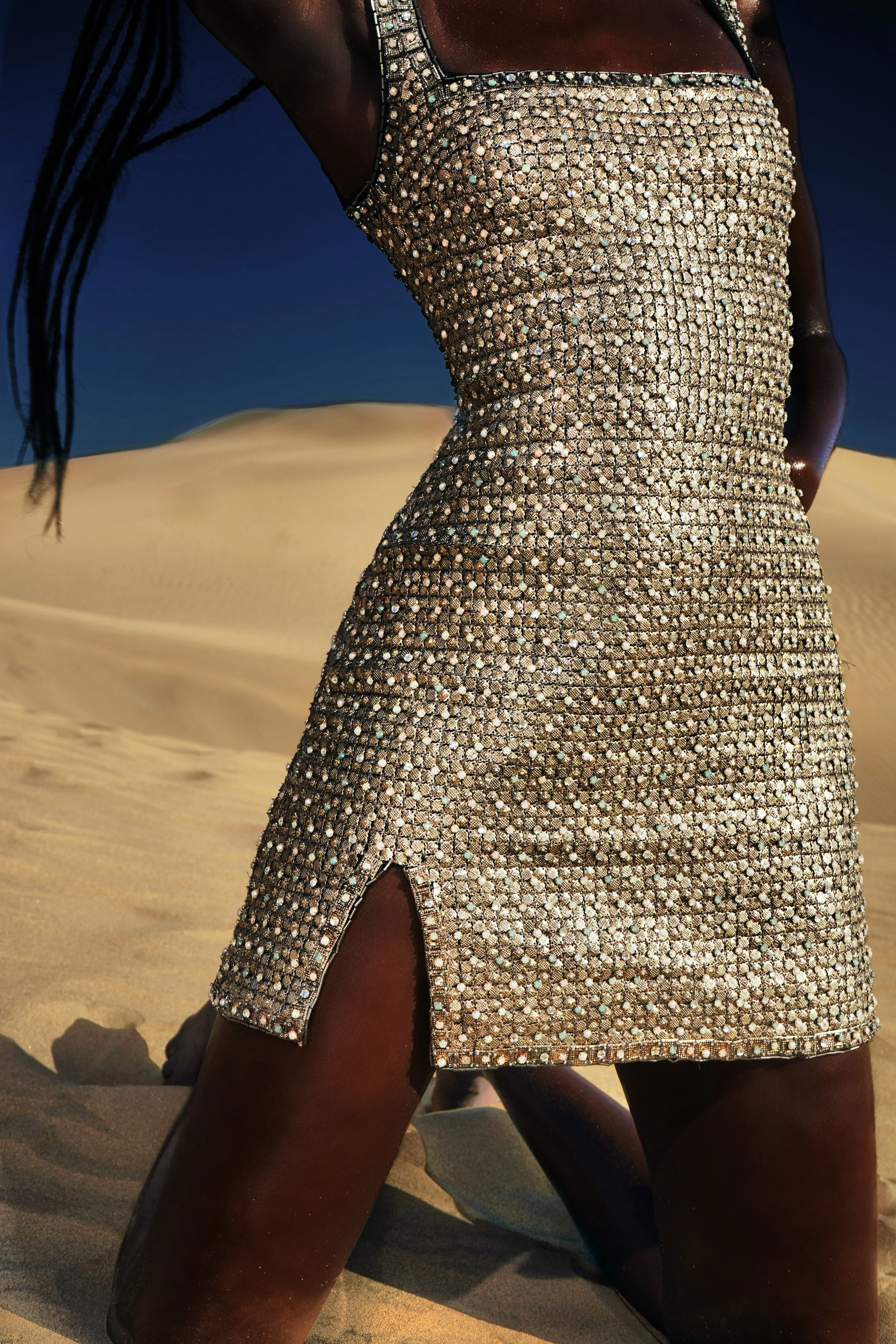 Achilles Mini Dress - Mercury - Image 8