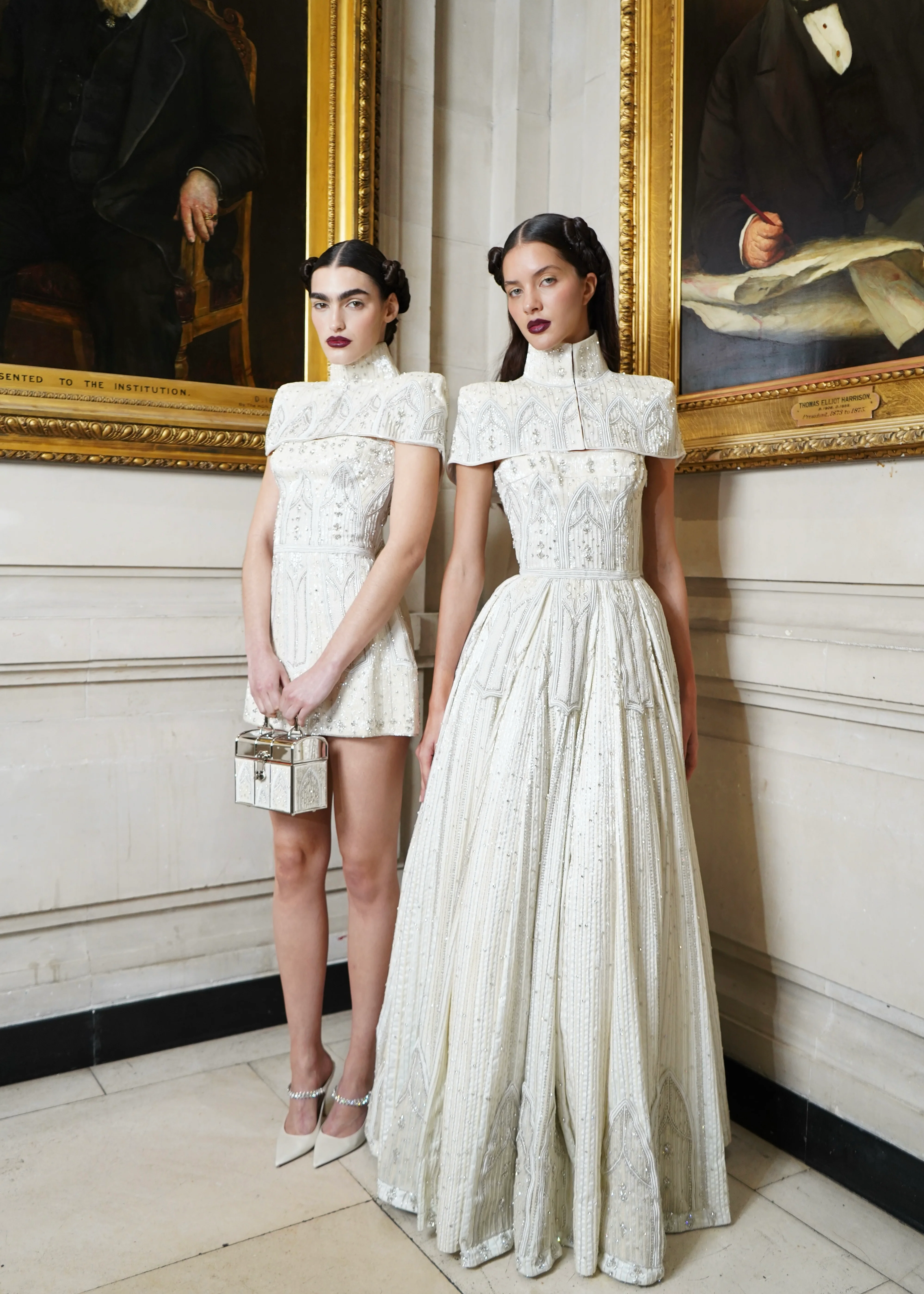 Joan of Arc Mini Dress - Opal - Image 4