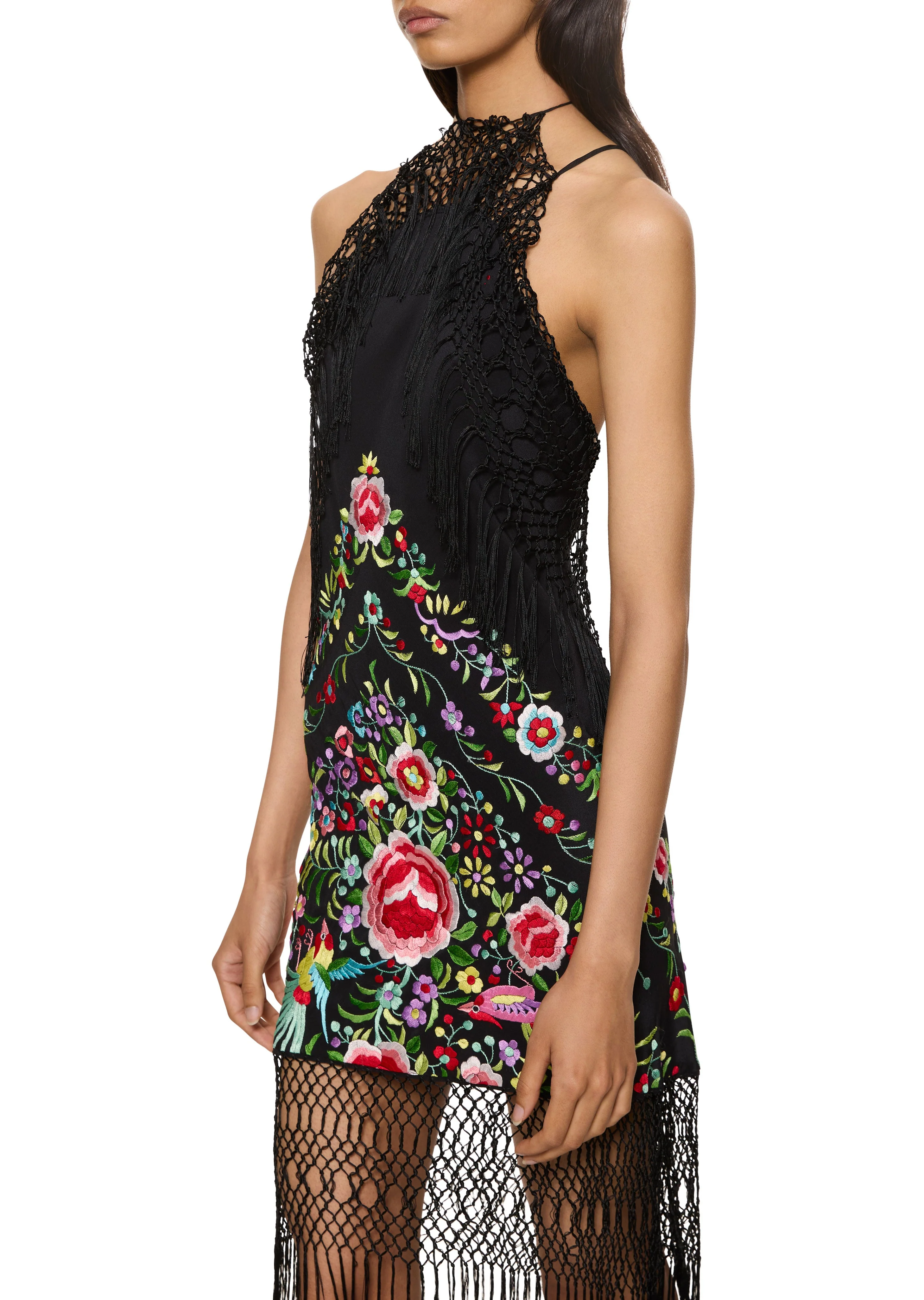 Azalea Demi Couture Piano Shawl Halter Mini Dress - Image 3