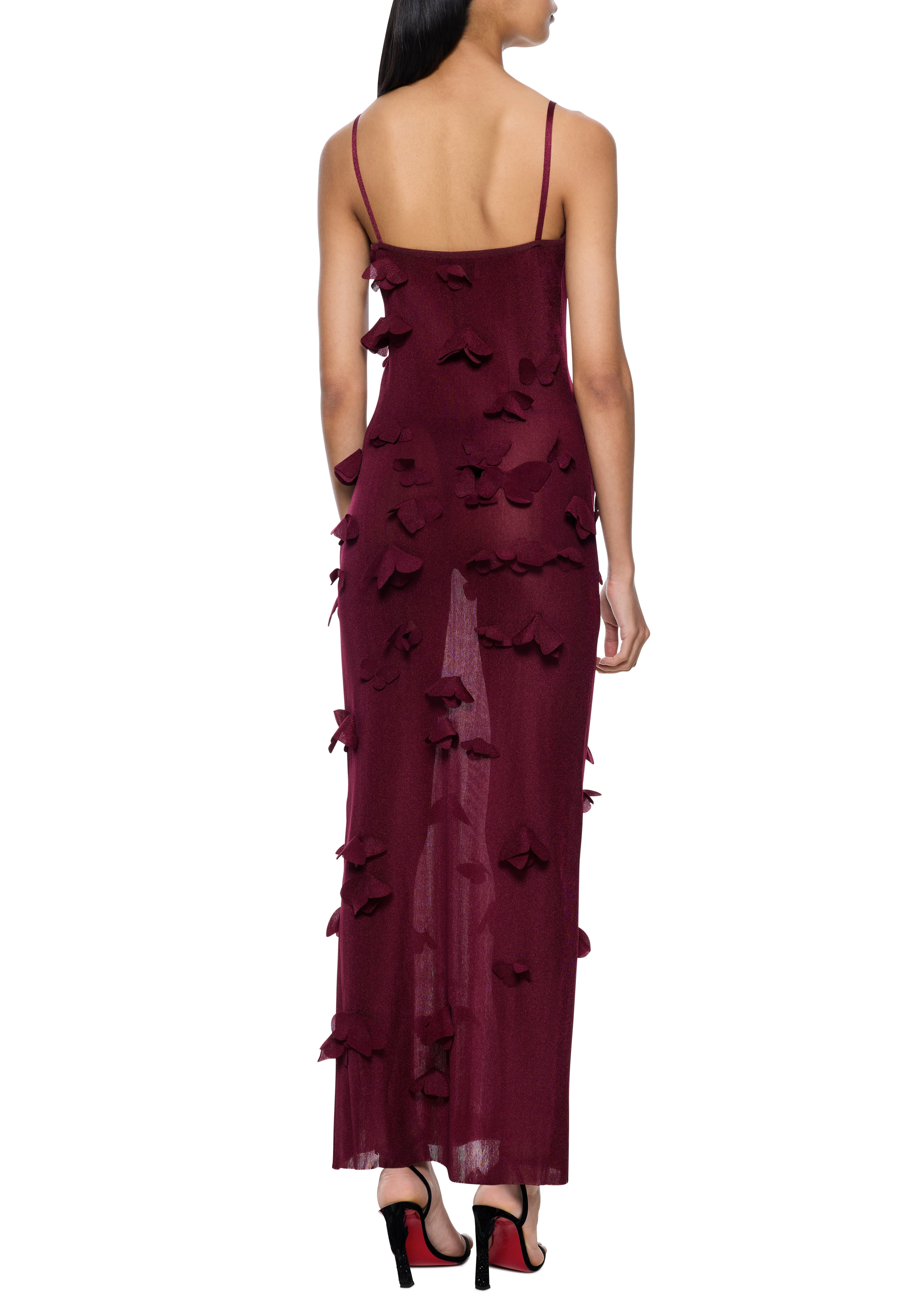 Butterflies Dress - Red - Image 4