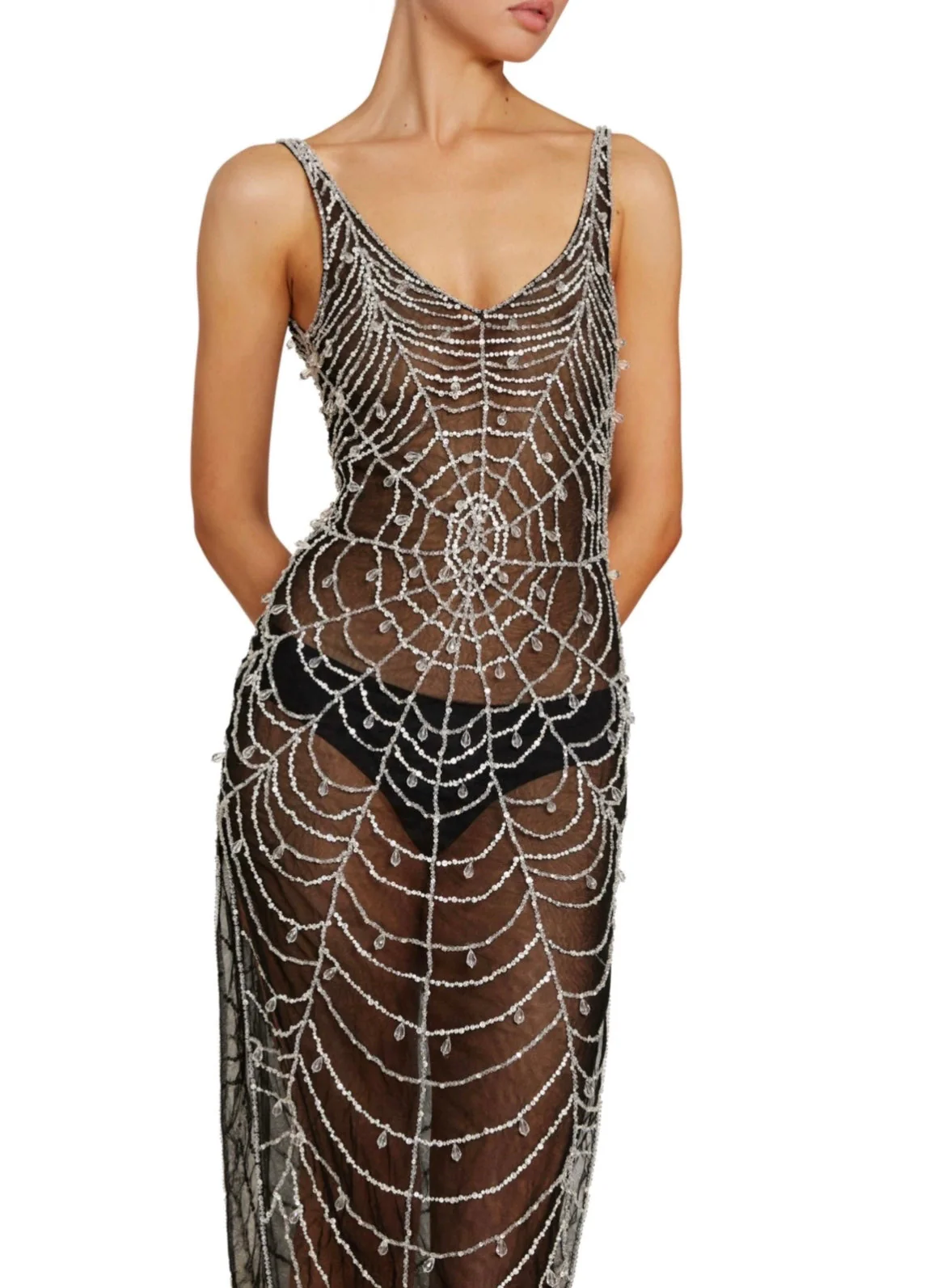 Cobweb Midi Dress - Image 3