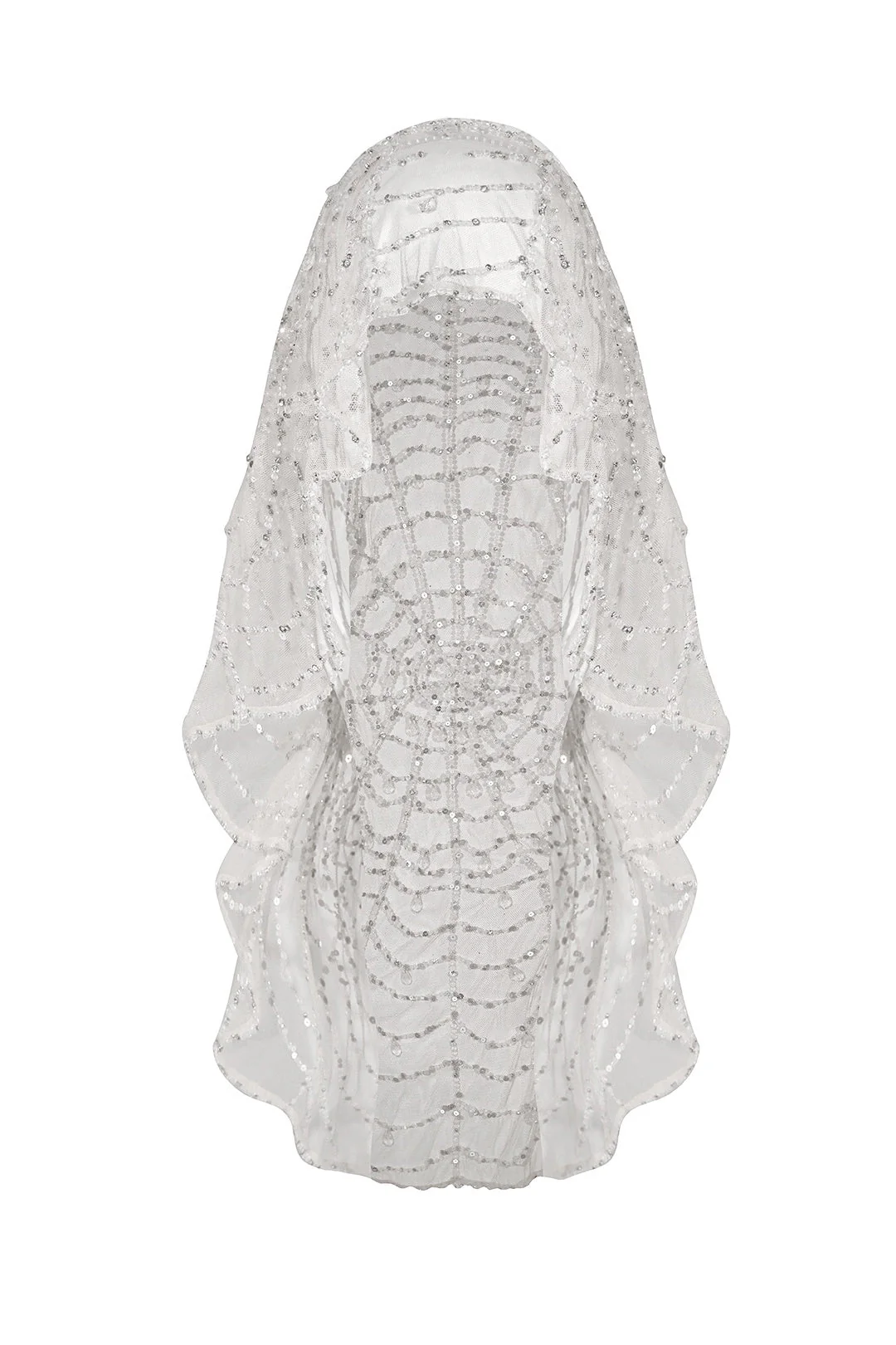 Cobweb Pearl Veil Cape - Image 5