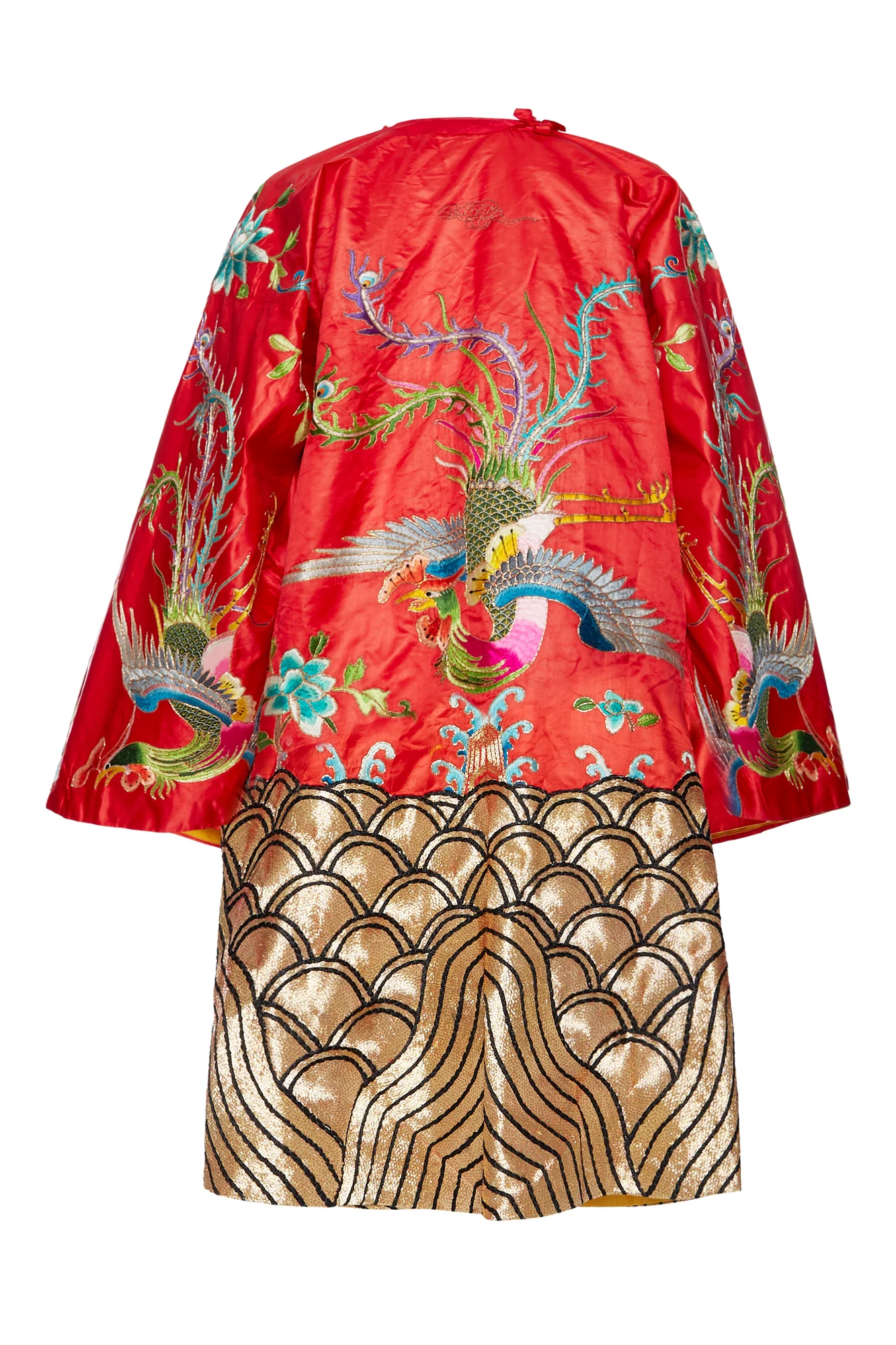 20th Century Chang-Fu Red Satin Robe - Image 2