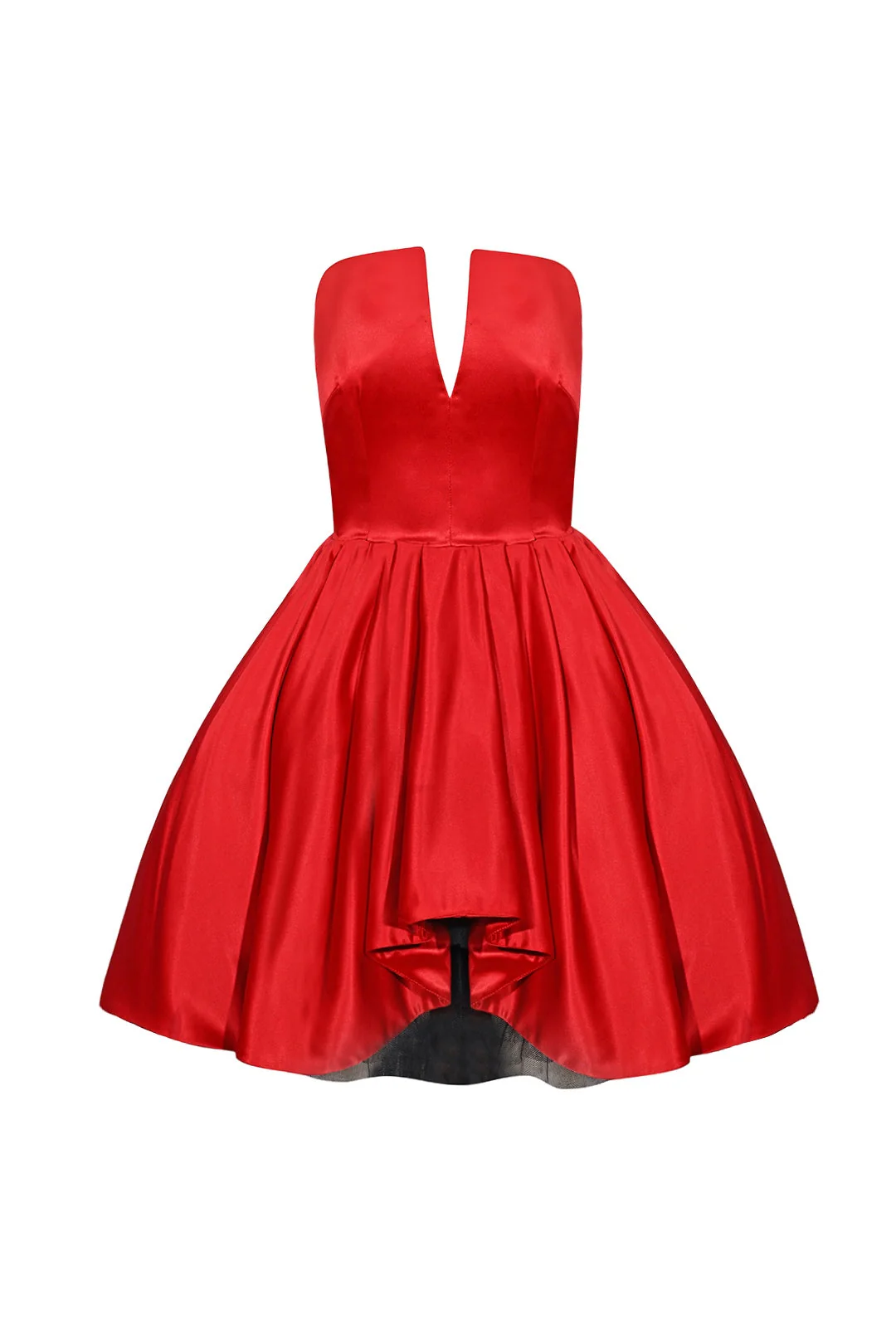Corset Red Silk Mini Dress - Image 8