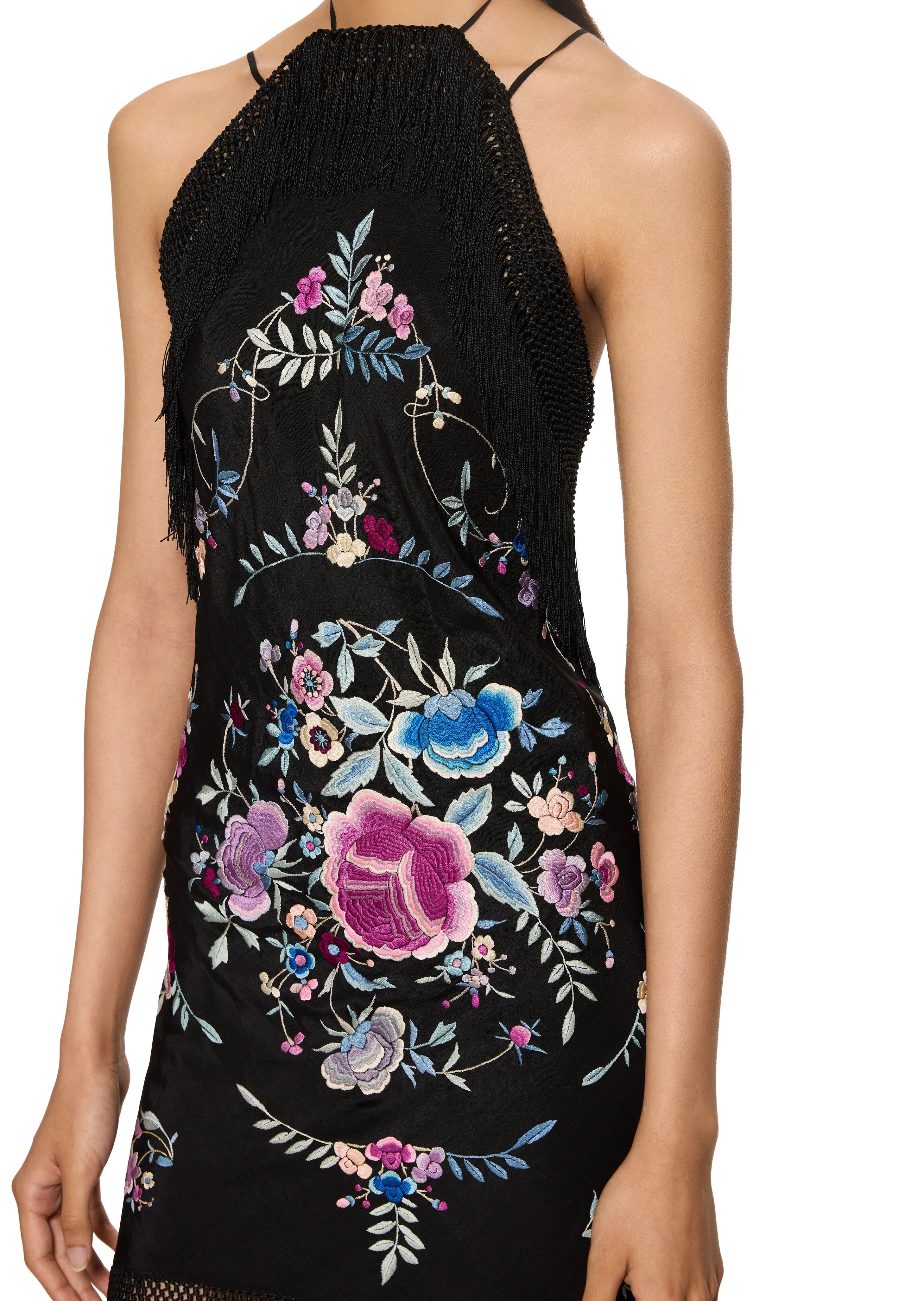 Flora Demi Couture Piano Shawl Halter Mini Dress - Image 3