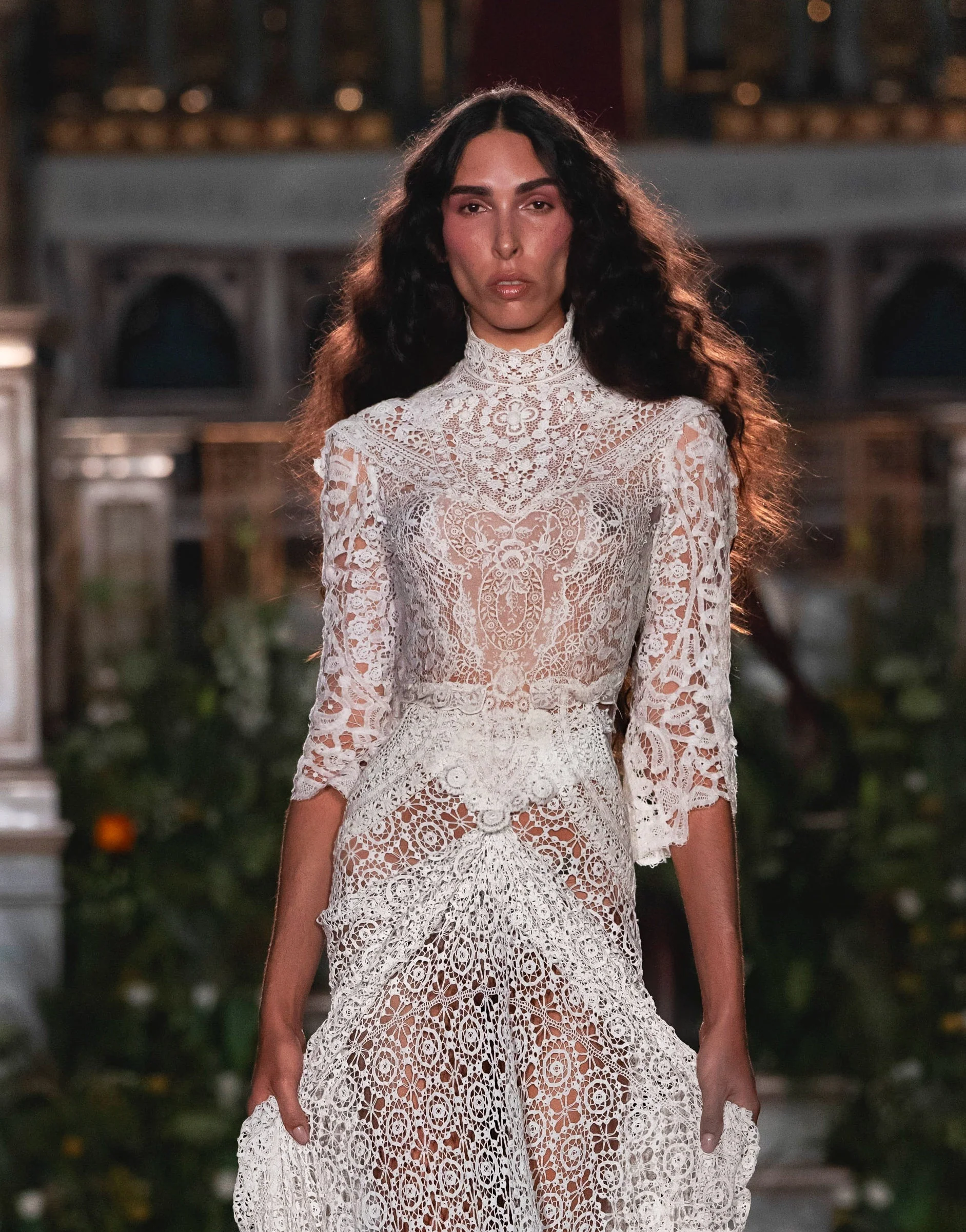 18th Century Lace Gown - Image 12
