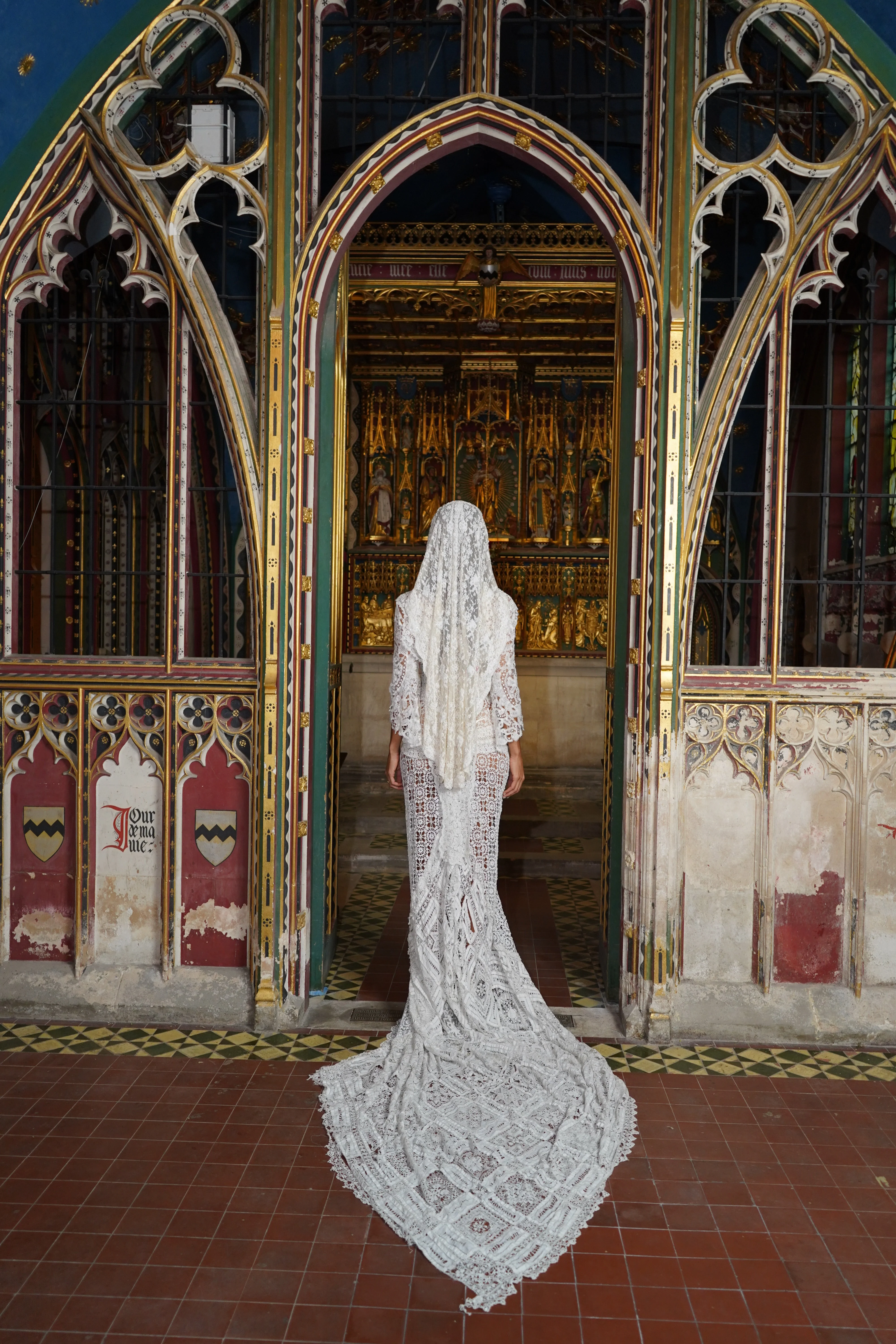 18th Century Lace Gown - Image 9