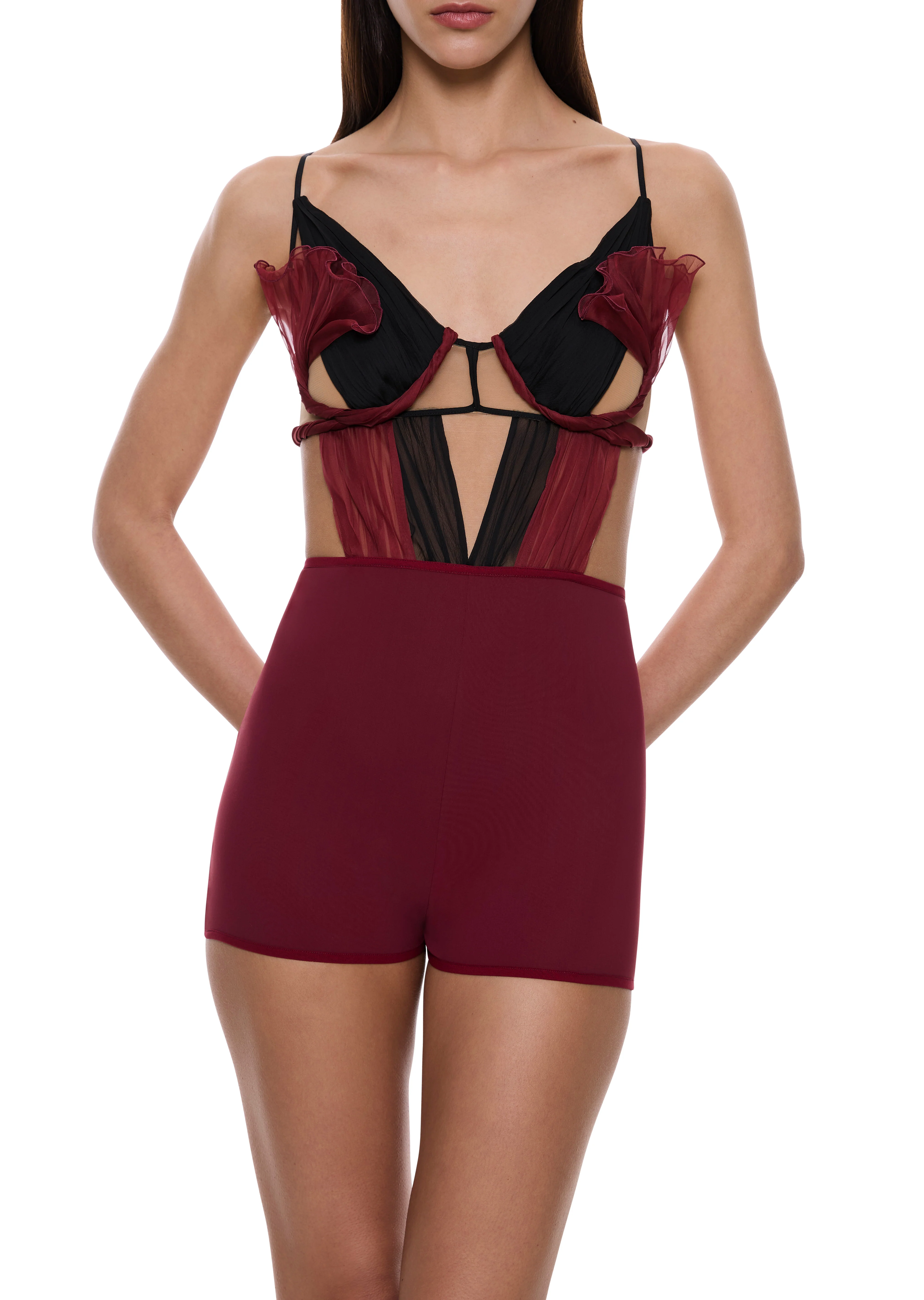 Inga Petal Bustier Playsuit - Image 3