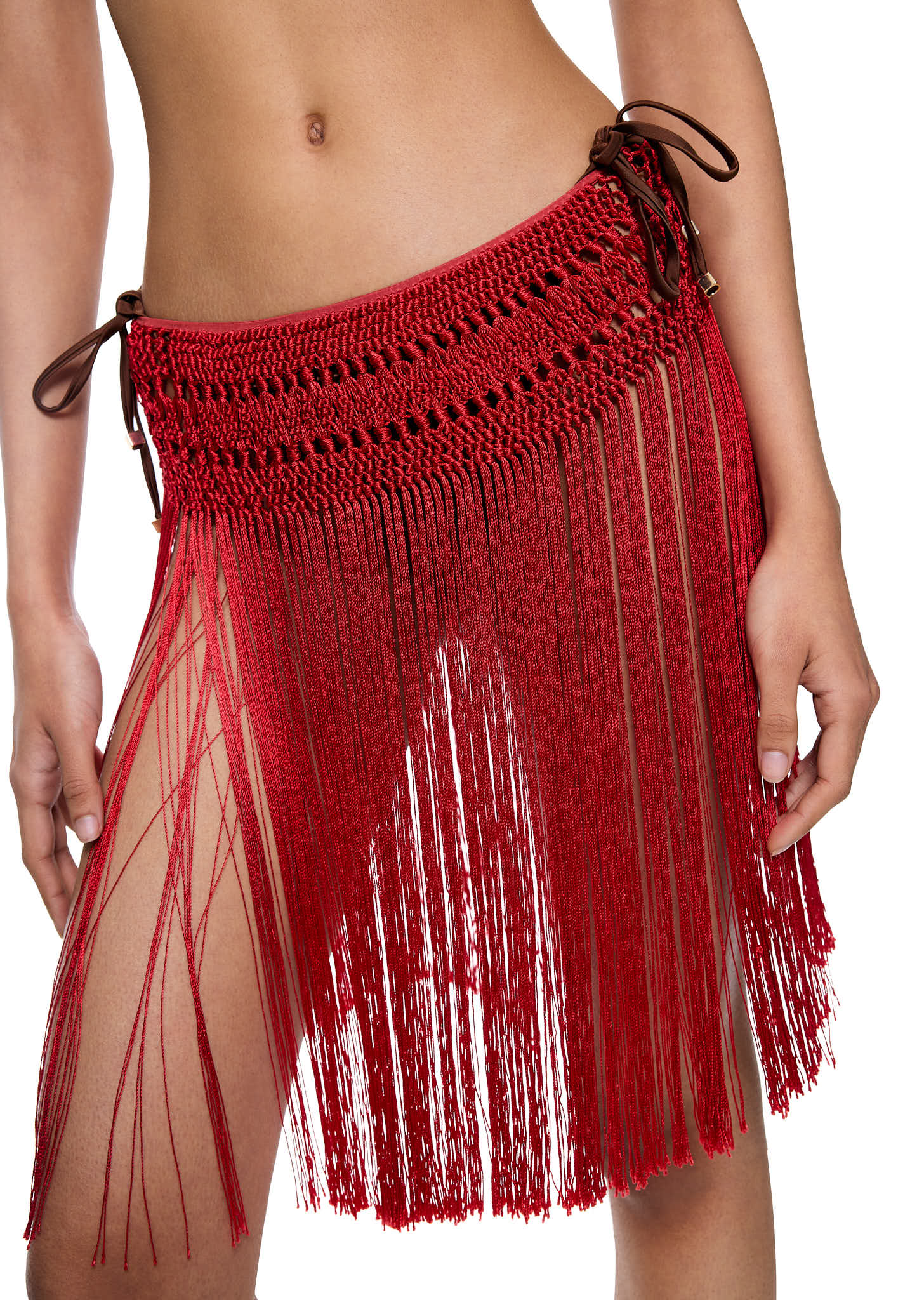 Red Macrame Belt - Image 3