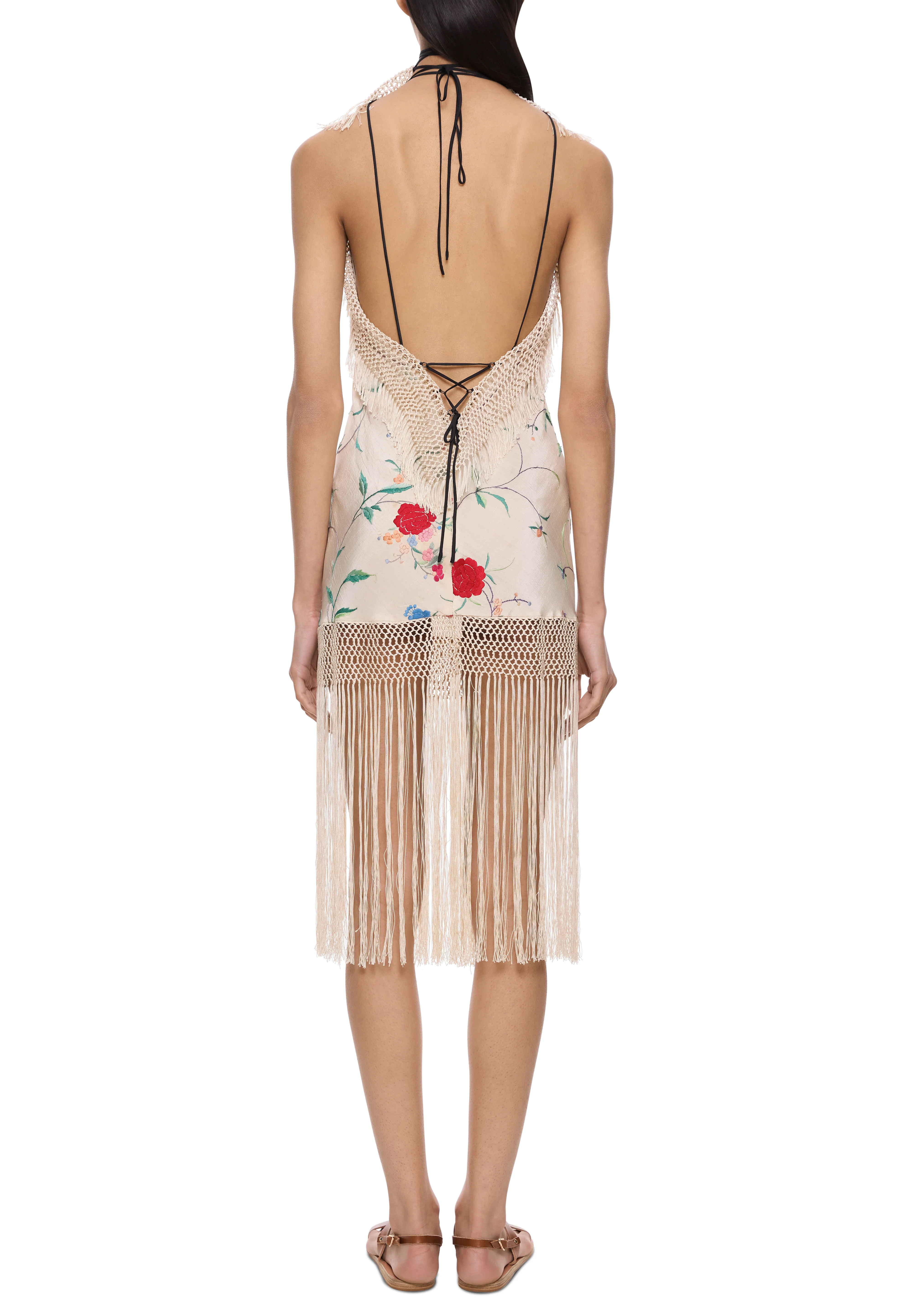 Rosalie Demi Couture Piano Shawl High Neck Mini Dress - Image 4