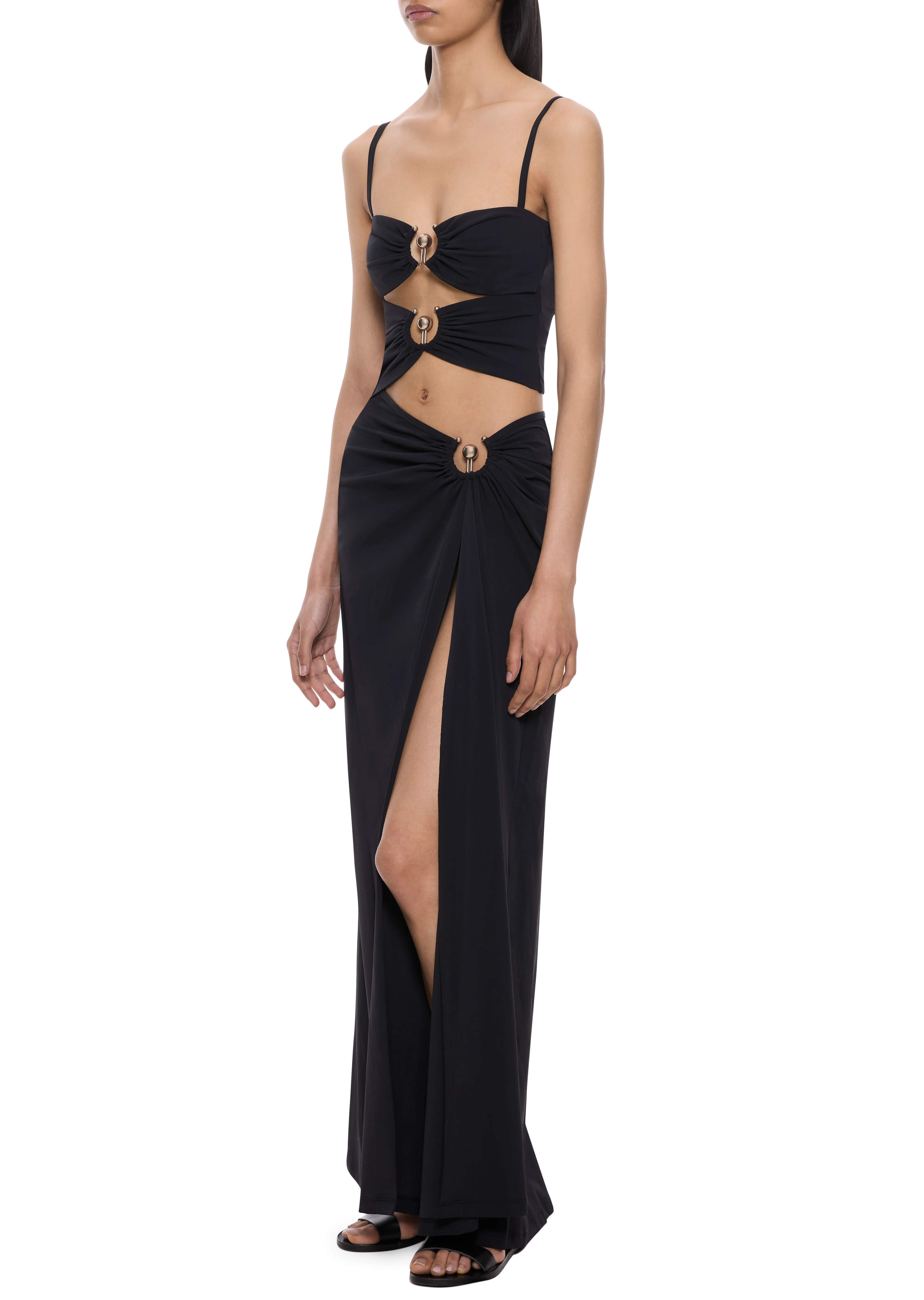 Ruched Orbit Split Dress - Image 3