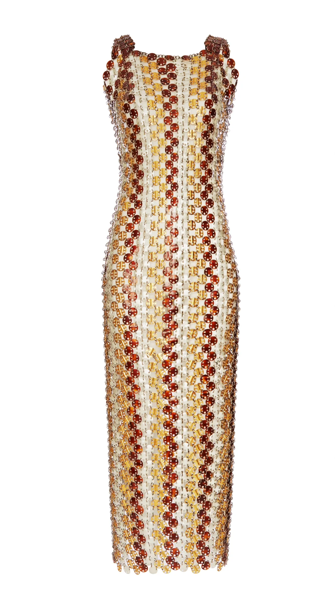 Spring Summer 1969 Paco Rabanne Bronze Metal Discs Couture Evening Gown - Image 5