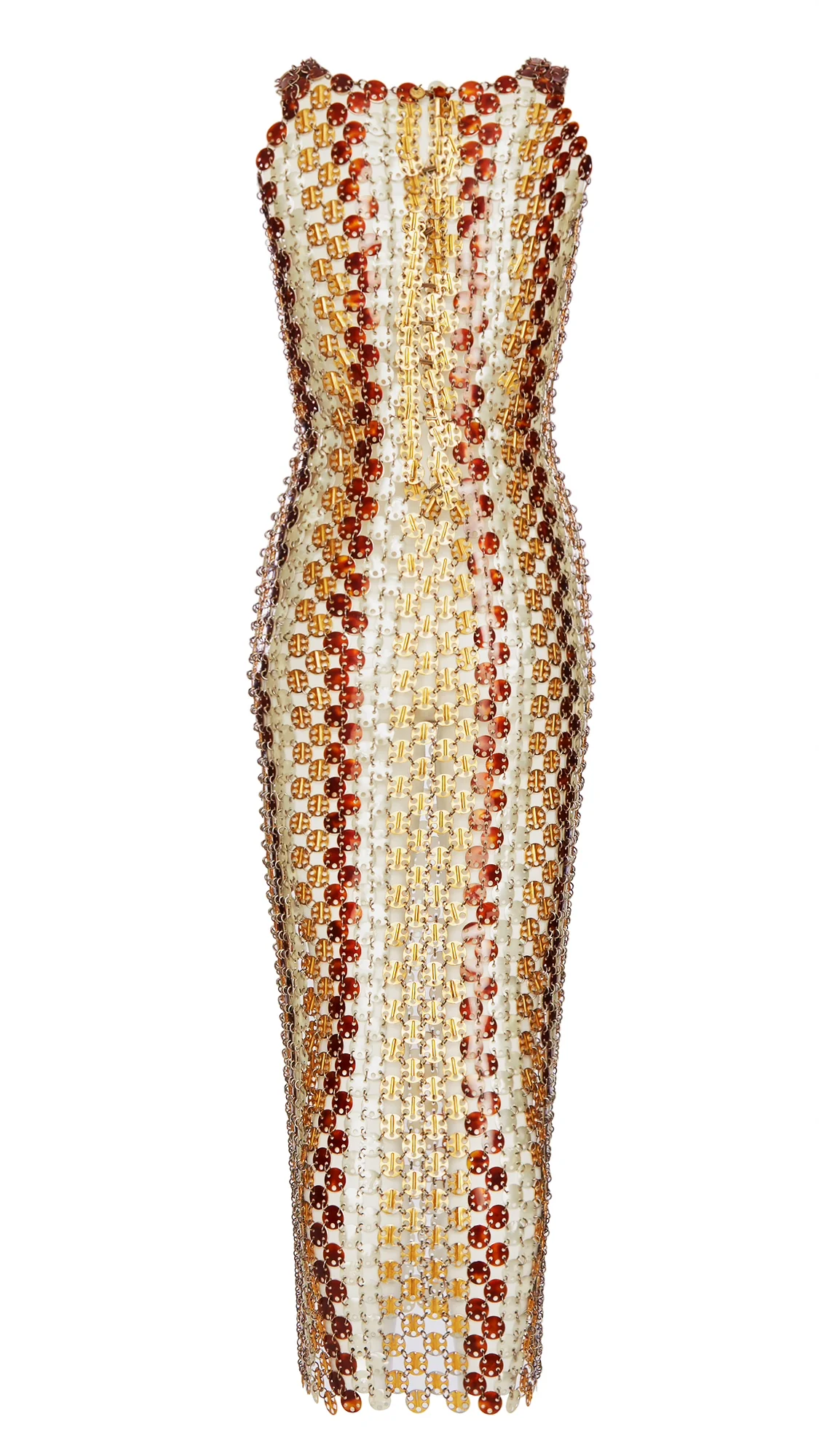 Spring Summer 1969 Paco Rabanne Bronze Metal Discs Couture Evening Gown - Image 6