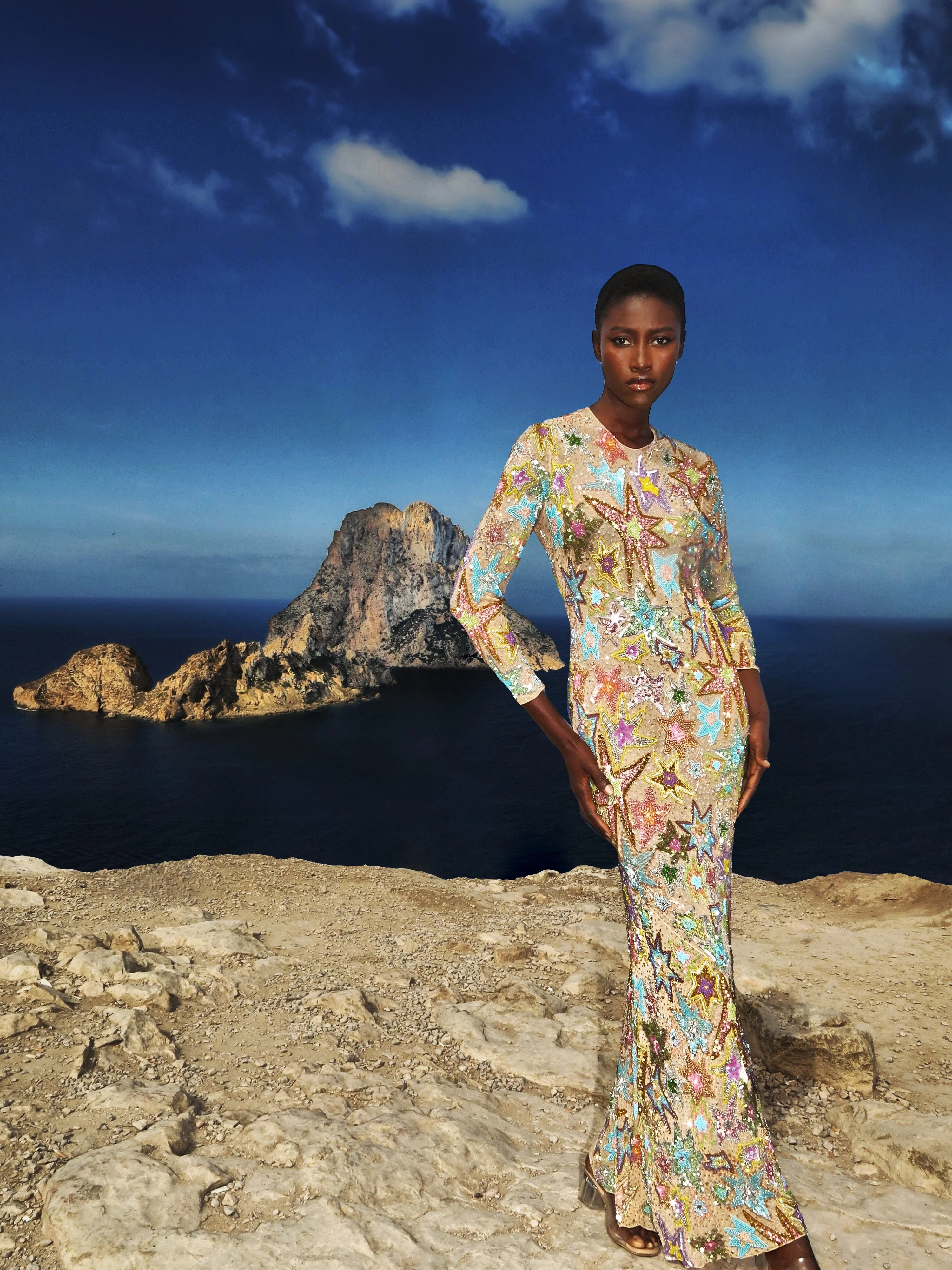 Starina Sequin Embellished Gown - Image 7