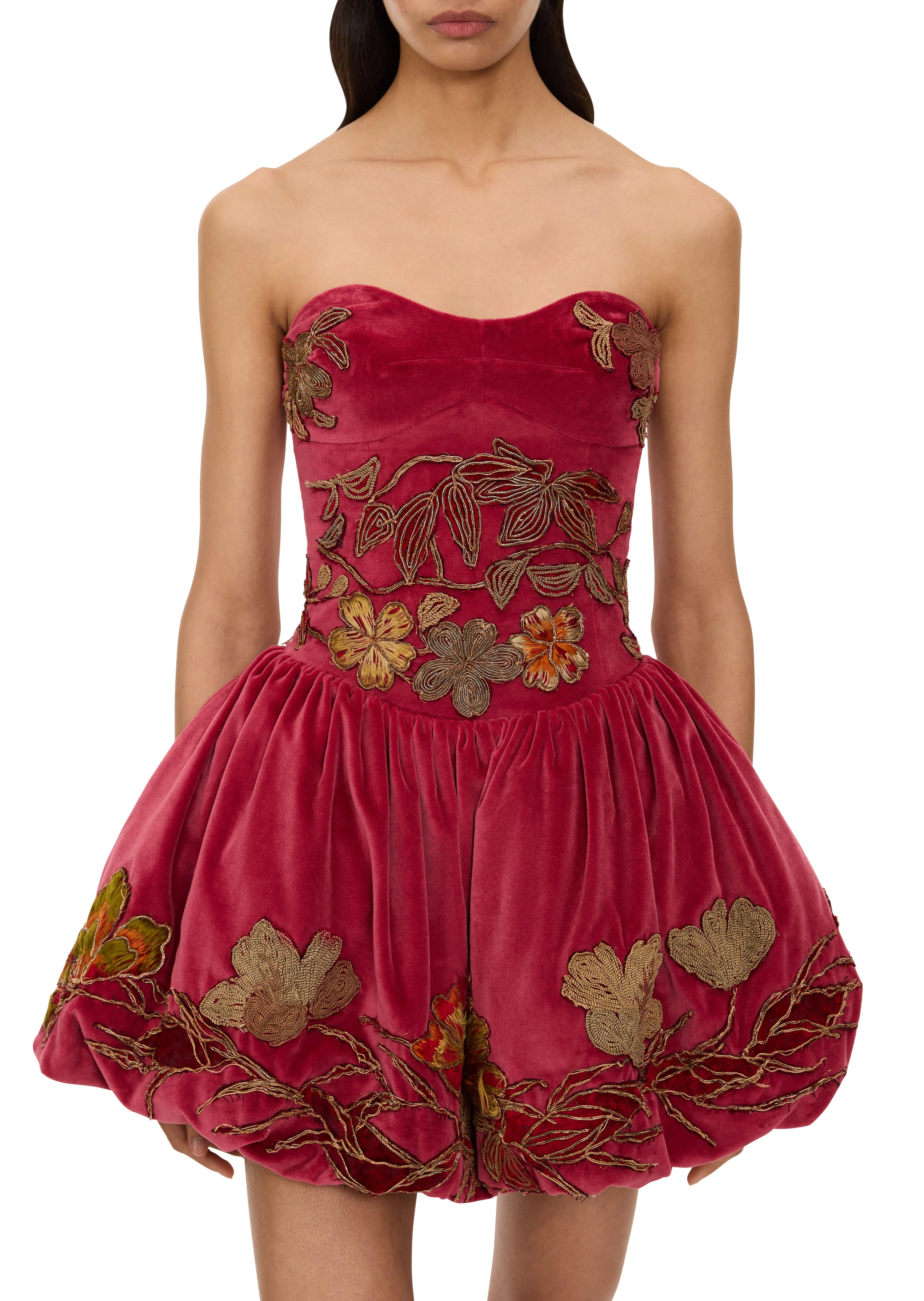 Velvet Tapestry Bubble Dress - Image 3