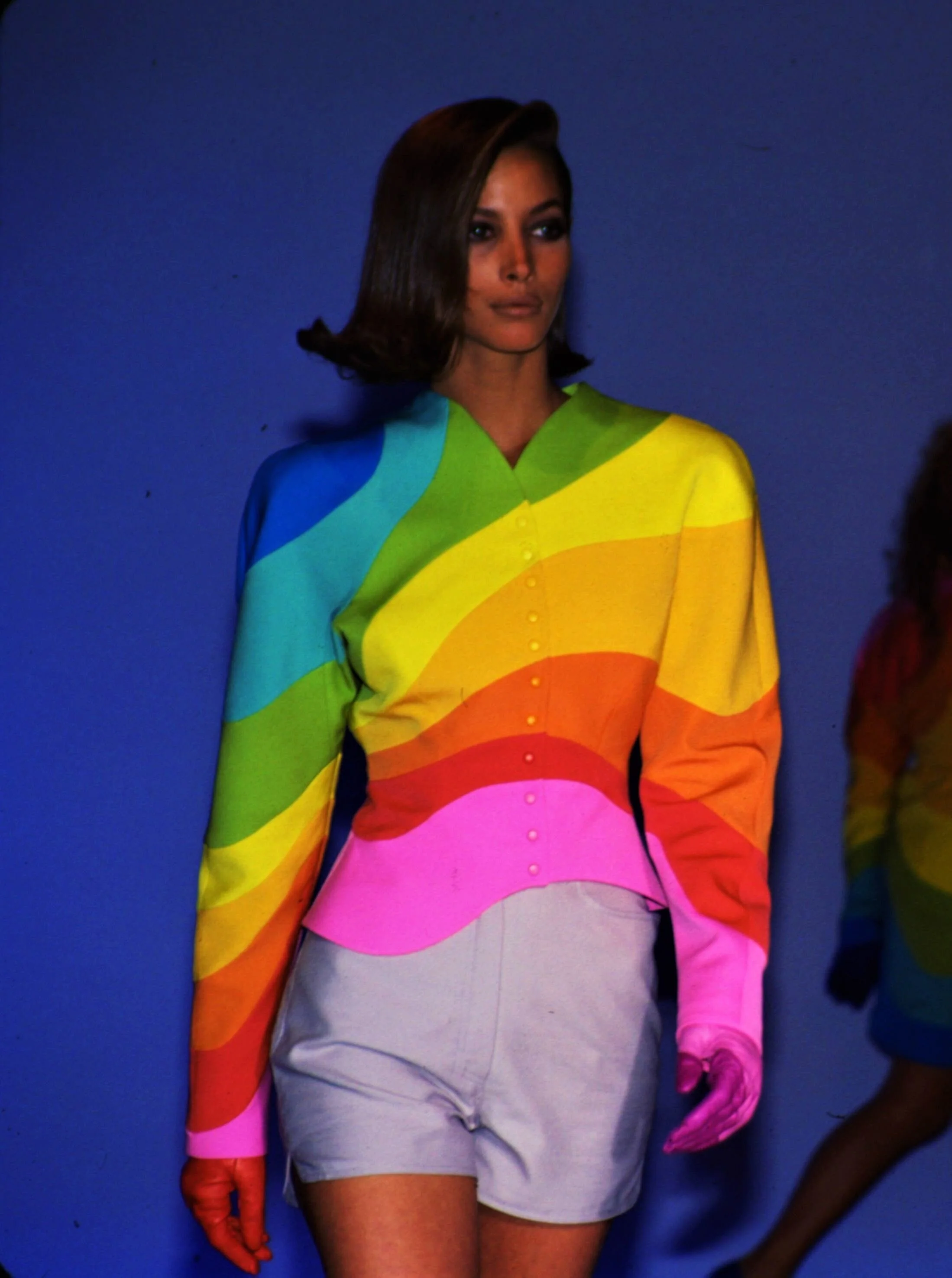 1990's Thierry Mugler Rainbow Jacket - Image 8